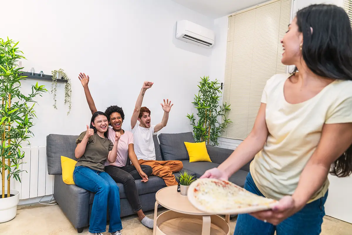 Group Handing Out in AC
