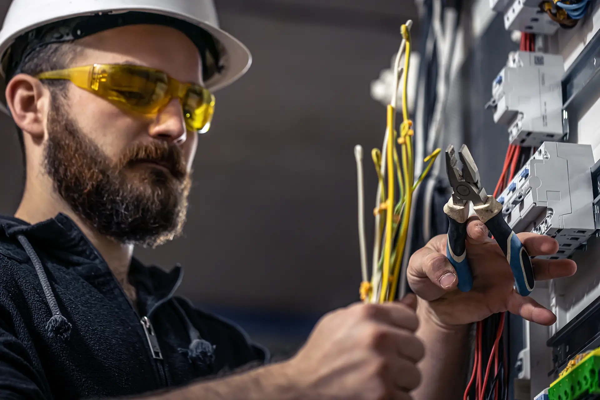 Electrical Wires Being Cut