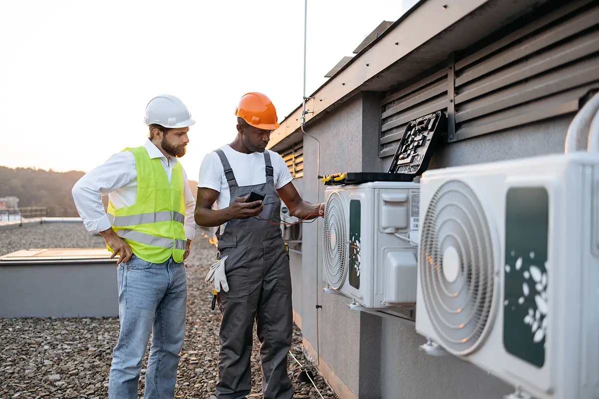 Men Inspecting HVAC